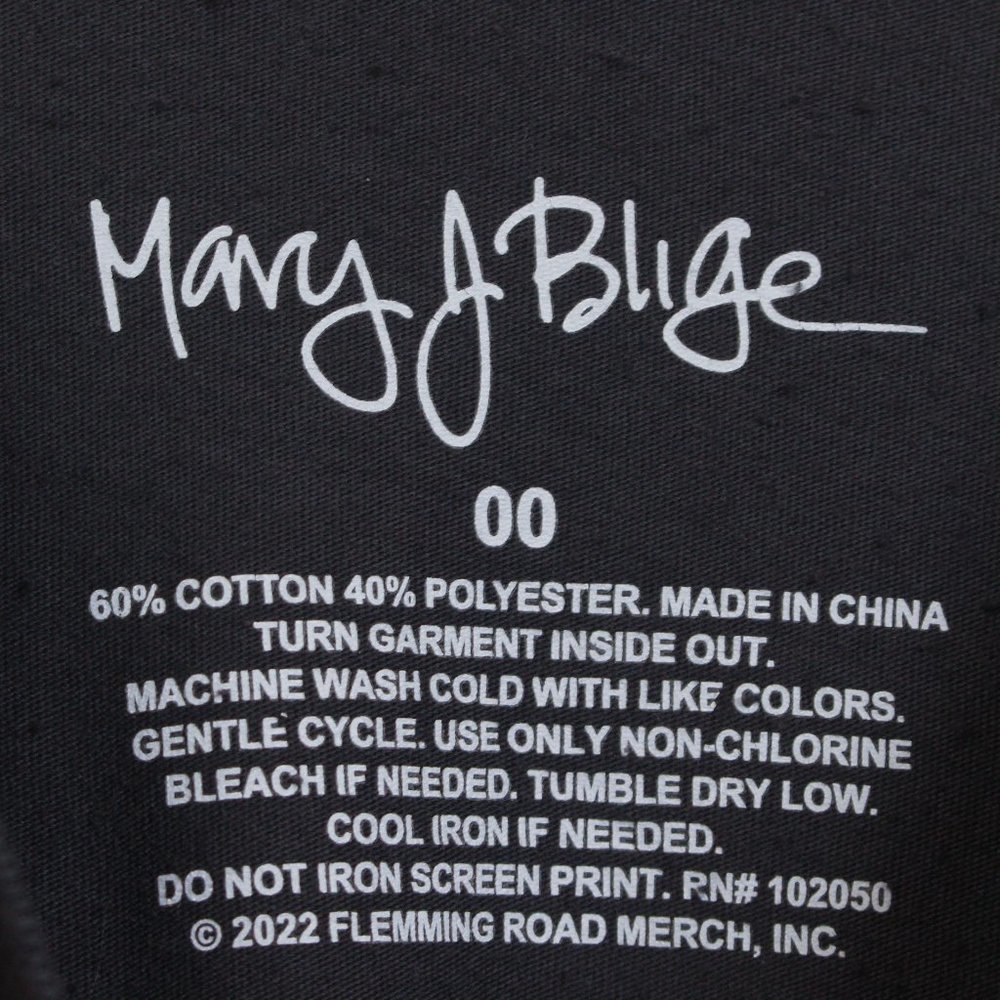 Mary J. Blige Shirt Womens Size 00 Black - Picture 2 of 5
